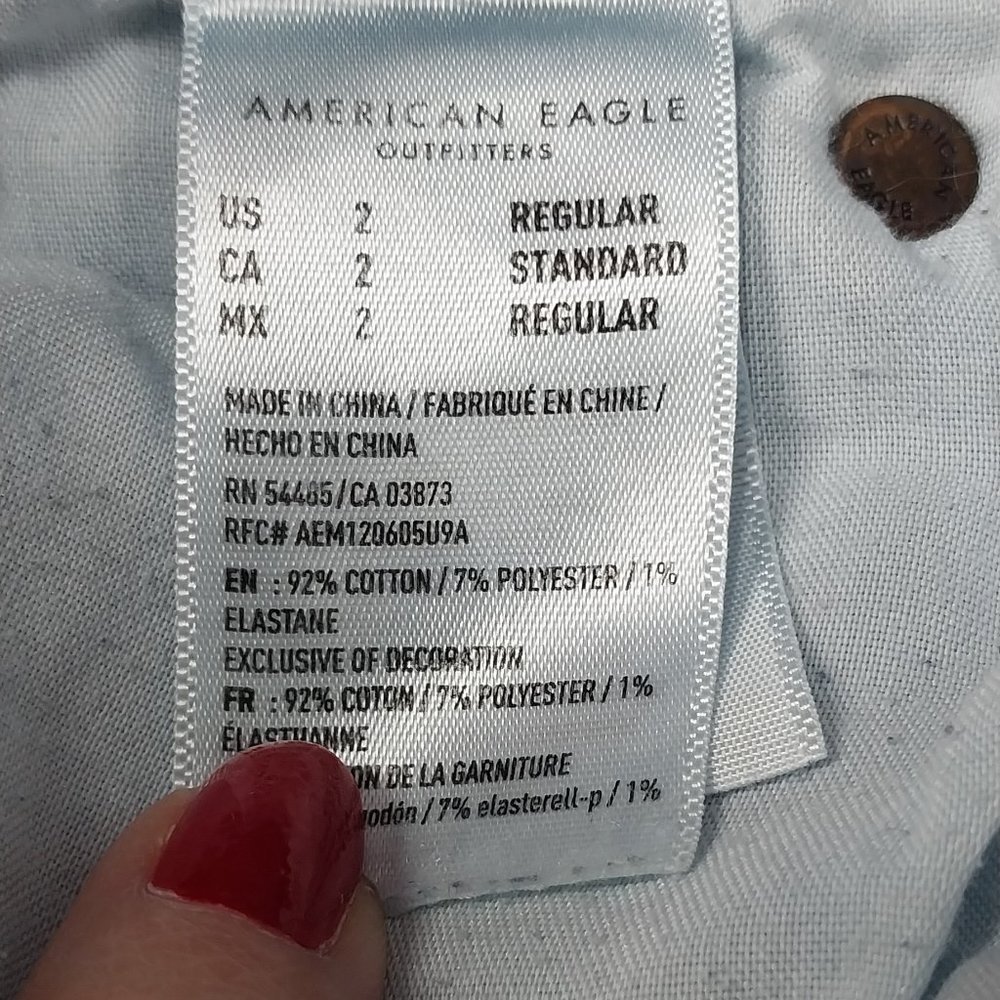 2674 Size 2 American Eagle Upcycled Stretch Bell-Bottoms - Picture 5 of 5